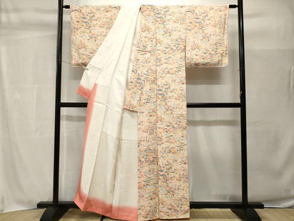 平和屋着物■上質な小紋　松竹梅御所解文　正絹　逸品　CABH9019ev