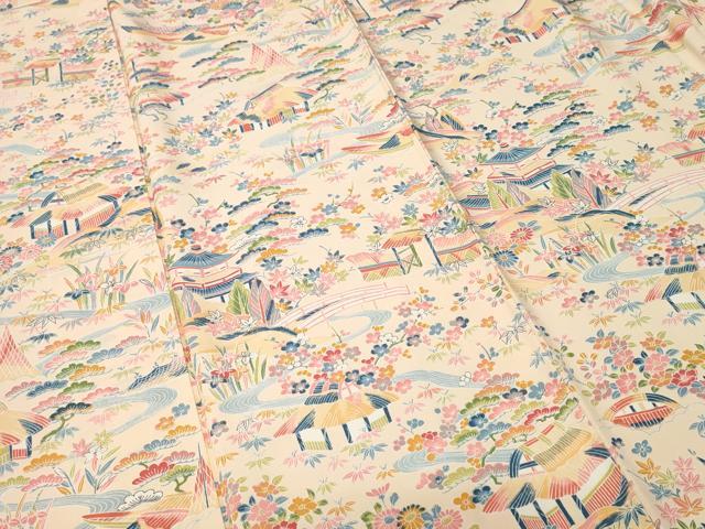 平和屋着物■上質な小紋　松竹梅御所解文　正絹　逸品　CABH9019ev