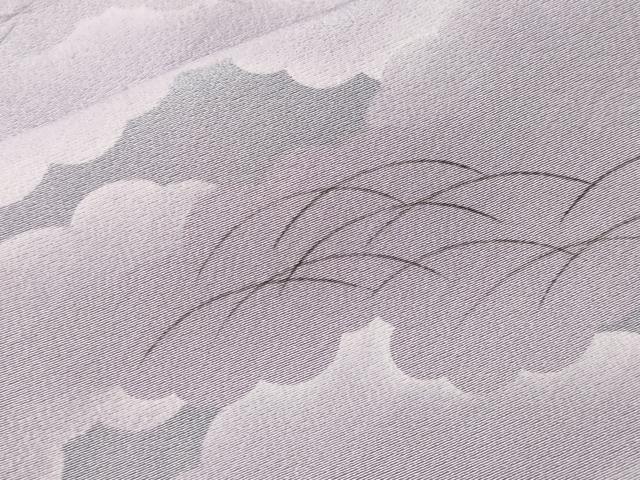 平和屋着物■上質な小紋　雲重ね芝草文　暈し染め　正絹　逸品　CABH9021ev