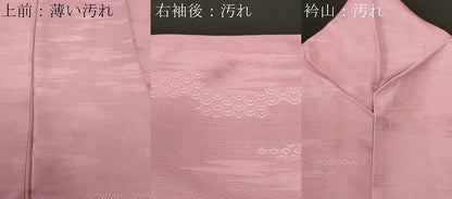 平和屋着物■上質な色無地　吉祥地紋　梅鼠色　正絹　逸品　CABH9024ev