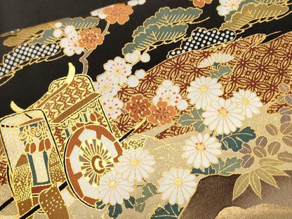 平和屋着物■豪華振袖　作家物　松竹梅御所車文　金彩　正絹　逸品　CABH9041ev