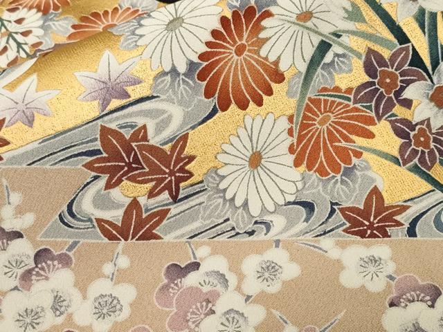 平和屋着物■豪華黒留袖　御所土器吉祥花文　金彩　正絹　逸品　CABH9043ev