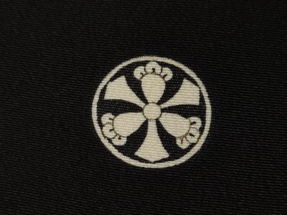 平和屋着物■豪華黒留袖　松竹梅扇面藤花房文　金彩　正絹　逸品　CABH9044ev