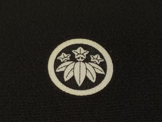 平和屋着物■豪華黒留袖　雪輪重ね扇面花文　暈し染め　金彩　正絹　逸品　CABH9047ev