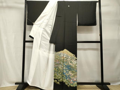 平和屋着物■豪華黒留袖　作家物　御所解文　正絹　逸品　CABH9061ev