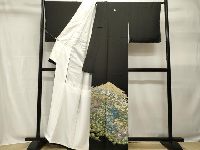 平和屋着物■豪華黒留袖　作家物　御所解文　正絹　逸品　CABH9061ev