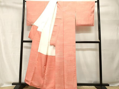 平和屋着物■訪問着　江戸小紋　夕賀良作　遠山雲取り文　寄せ小紋柄　正絹　逸品　CABH9064ev