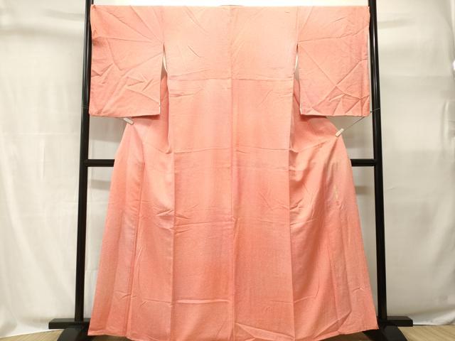 平和屋着物■本草木染作家　瑞寶　小紋　霞文　暈し染め　反端付き　正絹　逸品　CABH9065ev