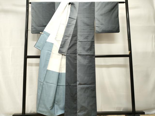 平和屋着物■上質な紬　間道　正絹　逸品　CABH9081ev