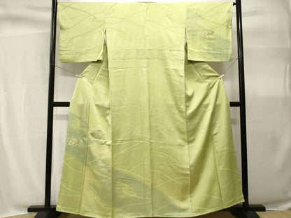 平和屋着物■訪問着　総刺繍　道長扇面文　暈し染め　正絹　逸品　CABH9084ev