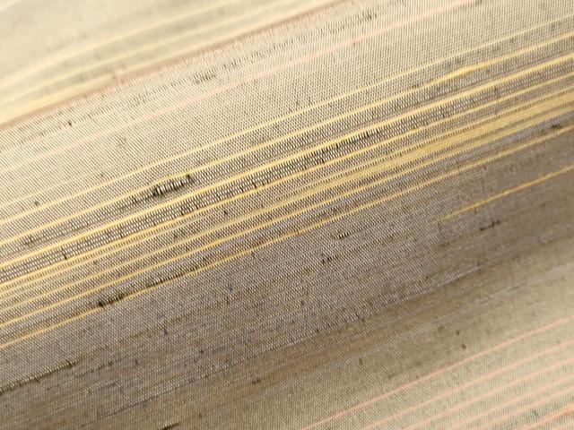 平和屋着物■上質な紬　横段霞文　ロング丈　正絹　逸品　CABH9085ev