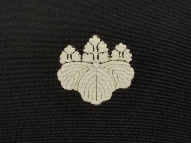 平和屋着物■豪華黒留袖　松竹梅草花文　正絹　逸品　CABH9091ev