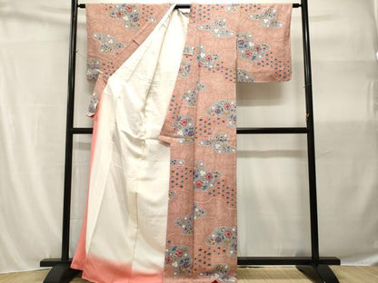 平和屋着物■上質な小紋　辻が花　正絹　逸品　CABH9101ev