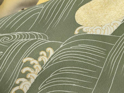 平和屋着物■豪華黒留袖　浜松文　金彩　正絹　逸品　CABH9115ev