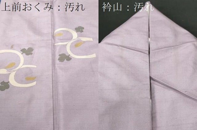 平和屋着物■上質な紬　万寿菊　金銀糸　正絹　逸品　CABH9129ev