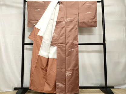 平和屋着物■上質な紬　樹林文　正絹　逸品　未使用　CABH9131ev