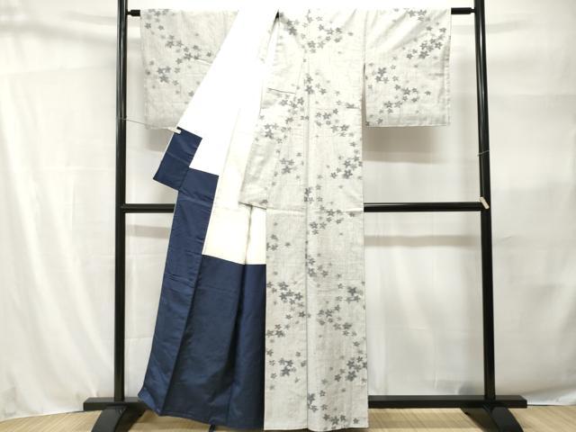 平和屋着物□上質な紬 舞花文 正絹 逸品 未使用 CABH9133ev