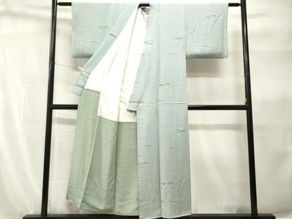 平和屋着物■上質な小紋　霞文　正絹　逸品　CABH9141ev