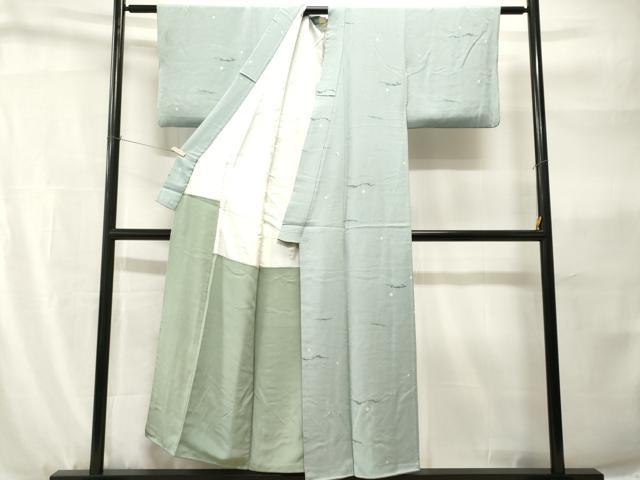 平和屋着物■上質な小紋　霞文　正絹　逸品　CABH9141ev