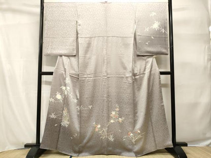 平和屋着物■訪問着　枝花文　暈し染め　正絹　逸品　CABH9154ev