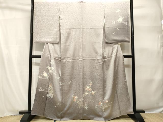 平和屋着物■訪問着　枝花文　暈し染め　正絹　逸品　CABH9154ev