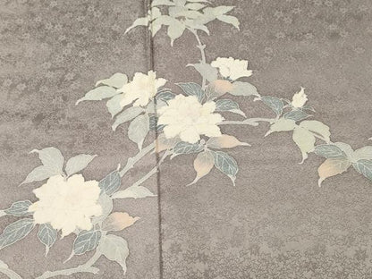 平和屋着物■訪問着　枝花文　暈し染め　正絹　逸品　CABH9154ev