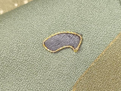 平和屋着物■訪問着　駒刺繍　遠山地紙箔散らし文　暈し染め　金銀彩　正絹　逸品　CABH9156ev