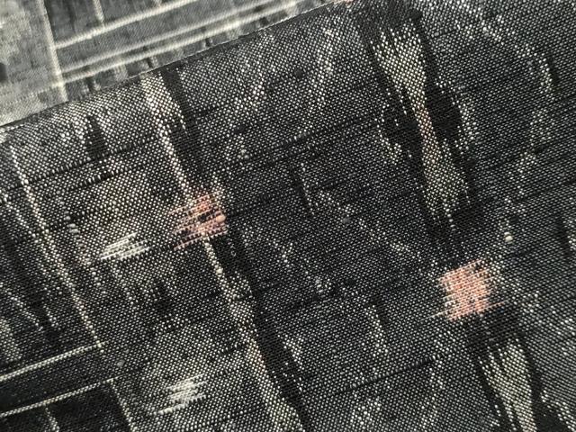 平和屋着物■上質な紬　幾何学文　正絹　逸品　CABH9161ev