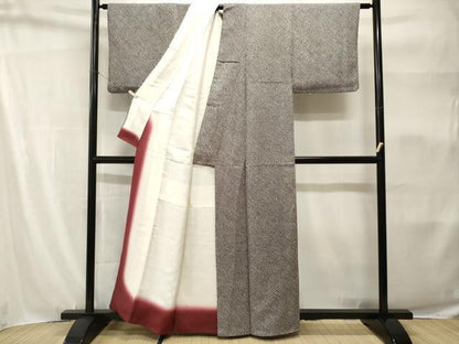 平和屋着物■大変加工の良い総絞り小紋　正絹　逸品　CABH9162ev
