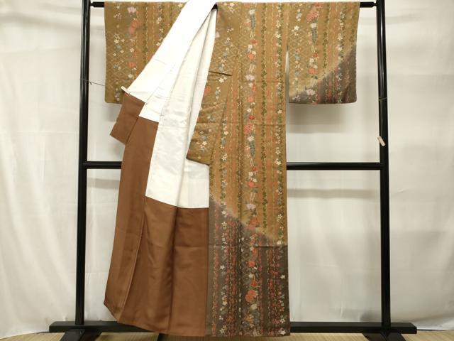 平和屋着物■訪問着　辻が花　暈し染め　金彩　鬼しぼ縮緬　大丸扱い　正絹　逸品　CABH9177ev