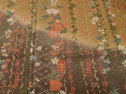 平和屋着物■訪問着　辻が花　暈し染め　金彩　鬼しぼ縮緬　大丸扱い　正絹　逸品　CABH9177ev