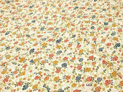 平和屋着物■上質な小紋　花唐草文　三越扱い　正絹　逸品　CABH9182ev