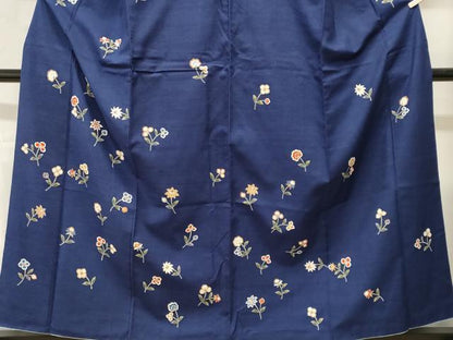 平和屋着物■訪問着　紬地　舞花文　金彩　正絹　逸品　CABH9194ev