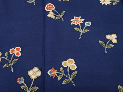 平和屋着物■訪問着　紬地　舞花文　金彩　正絹　逸品　CABH9194ev