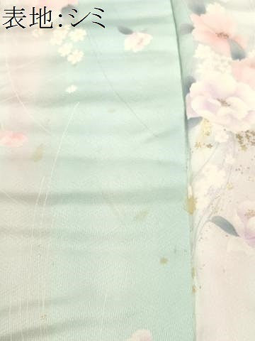 平和屋着物■上質な小紋　草花文　暈し染め　金彩　正絹　逸品　CABH9199ev