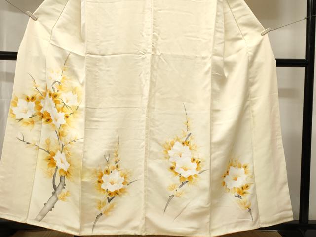 平和屋着物■訪問着　枝花文　暈し染め　金彩　正絹　逸品　CABH9204ev