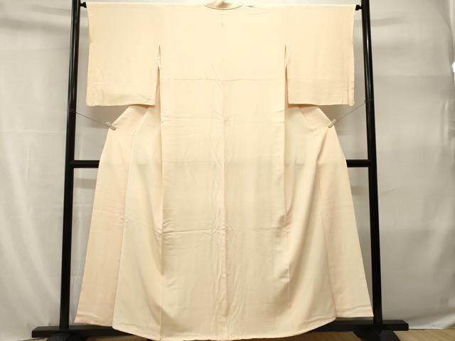 平和屋着物■上質な色無地　鳥の子色　正絹　逸品　CABH9206ev
