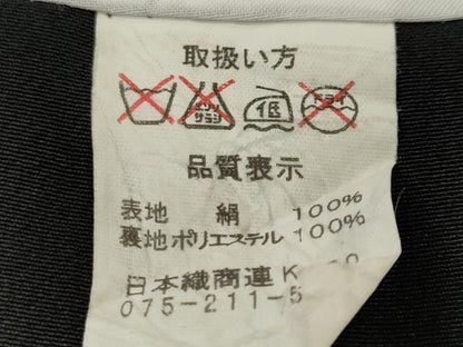 平和屋着物■世界的ファッションデザイナー 山本寛斎 kansaiブランド 黒留袖 駒刺繍 乱菊桜鳳凰図文 暈し染め 金銀彩 正絹 逸品 CABH9225ev