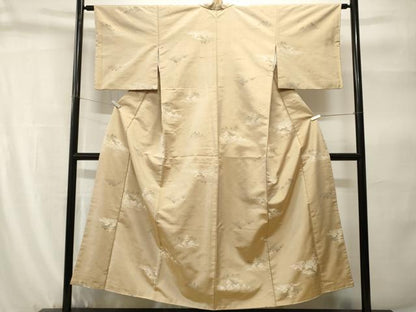 平和屋着物■上質な紬　風景樹林文　正絹　逸品　CABH9233ev
