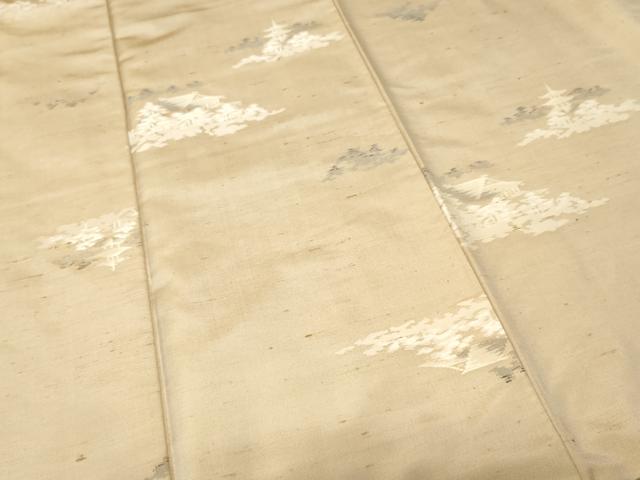 平和屋着物■上質な紬　風景樹林文　正絹　逸品　CABH9233ev