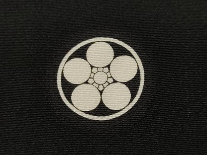 平和屋着物■豪華黒留袖　駒刺繍　地紙飛鶴枝花文　金彩　正絹　逸品　CABH9241ev