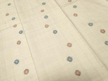 平和屋着物■上質な紬　縞　丸文　正絹　逸品　CABH9244ev