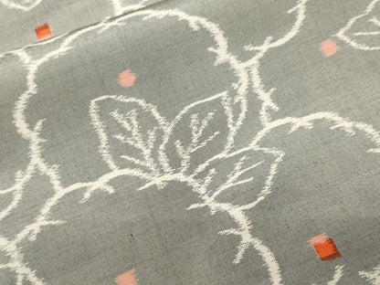 平和屋着物■上質な紬　草花文　正絹　逸品　CABH9250ev
