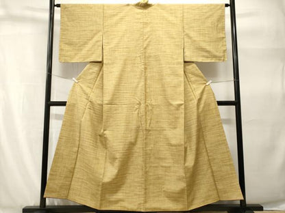 平和屋着物■上質な小紋　霞文　亀甲繋ぎ地紋　正絹　逸品　CABH9268ev