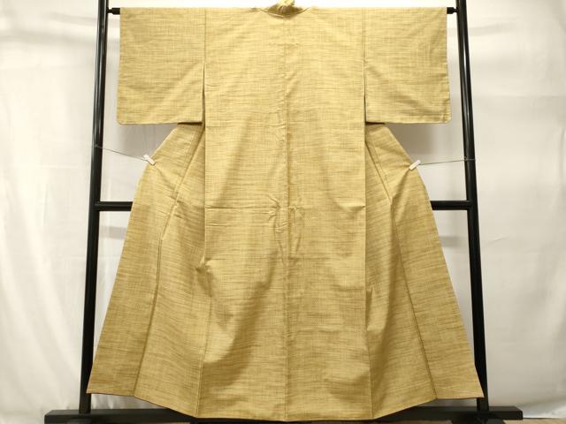 平和屋着物■上質な小紋　霞文　亀甲繋ぎ地紋　正絹　逸品　CABH9268ev