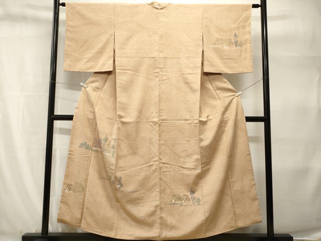 平和屋着物■訪問着　風景文　正絹　逸品　CABH9283ev
