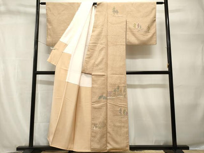 平和屋着物■訪問着　風景文　正絹　逸品　CABH9283ev