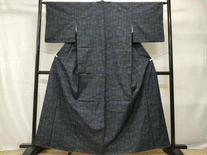 平和屋着物■上質な紬　有栖川菱文　正絹　逸品　CABH9292ev