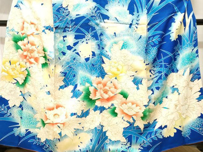平和屋着物■訪問着　草花文　暈し染め　金彩　正絹　逸品　CABH9300ev