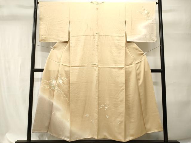 平和屋着物■訪問着　裏菊　枝菊文　暈し染め　金彩　正絹　逸品　CABH9303ev